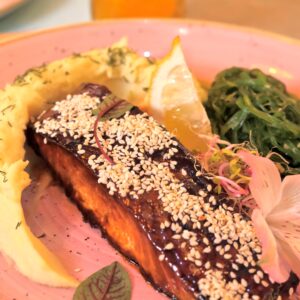 Grilowany łosoś w sosie Teriyaki