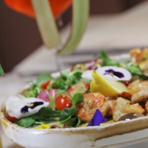 Grillowane krewetki